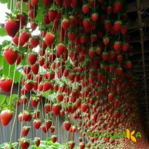 Клубника ампельная Анастасия купить по цене от 370р. в интернет-магазине «Посадика» с доставкой почтой в в Сланцые и по всей России – [изображение №1].